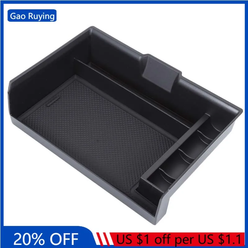 

Gao Ruying For Land Rover Defender 90 110 130 2025 ABS Black Car Center Console Lower Storage Box Phone Box Car Accessories