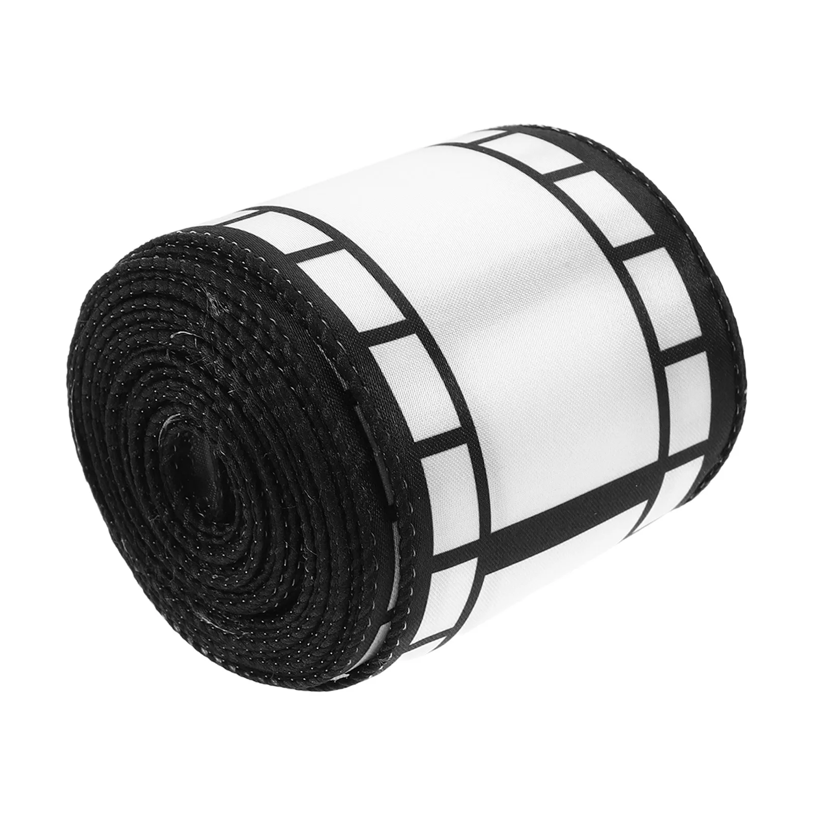 

1 Roll Black White Filmstrip Ribbon 10 Yard Wired Movie Party Tape For Crafting Diy Decorations Present Wrapping Bows Wreaths