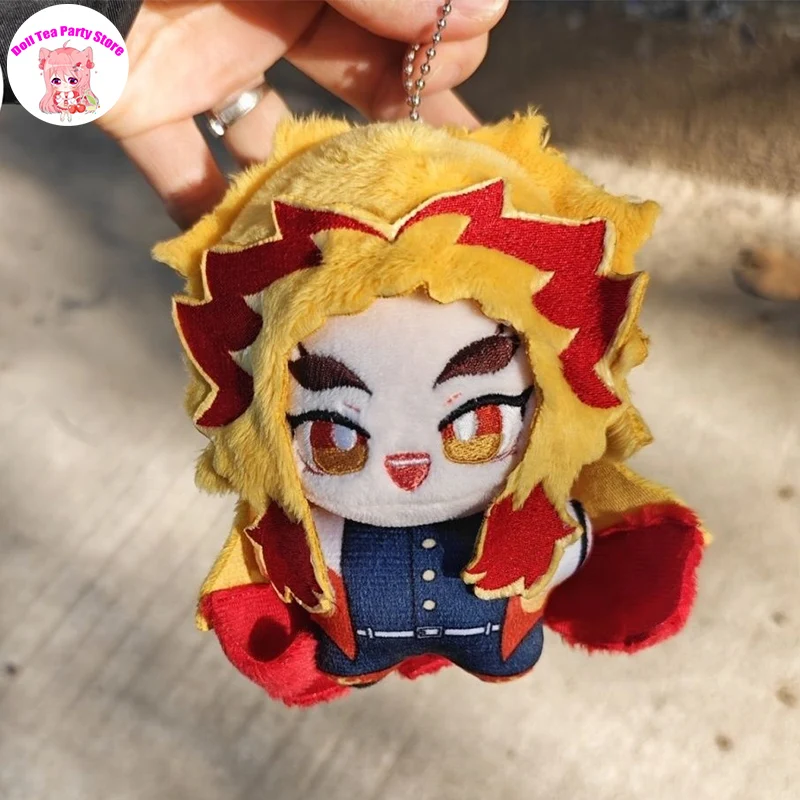 

Rengoku Kyoujurou, милая плюшевая хлопковая кукла, аниме, убийца демонов, морская звезда, куклы с подвеской, 10 см, игрушки, плюшевый подарок на день рождения