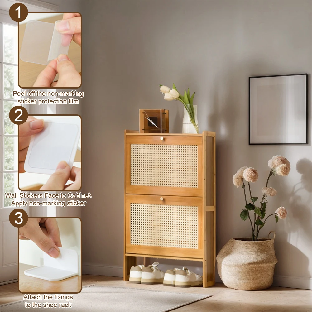 

Деревянный шкаф-органайзер для обуви, многоуровневый, экономящий пространство, с регулируемыми полками, для прихожей и гостиной