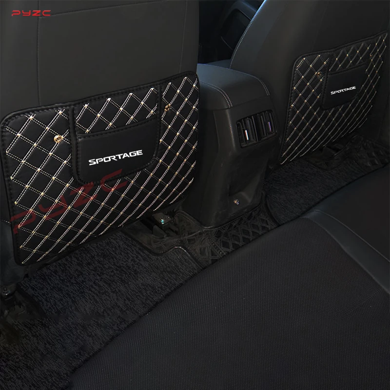 Car Seat Back Rear Anti Kick Pad Protective Mat Cover For Kia ceed Sportage Rio Interior Details Anti Dirty Mat Accessories