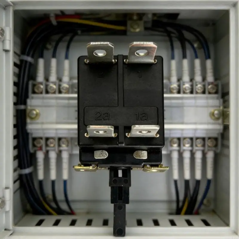 Press-to-Lock Power Button Component, 6A 250V Alternating Current with Latching Control, Molded Housing, and Metal Contact K1KF