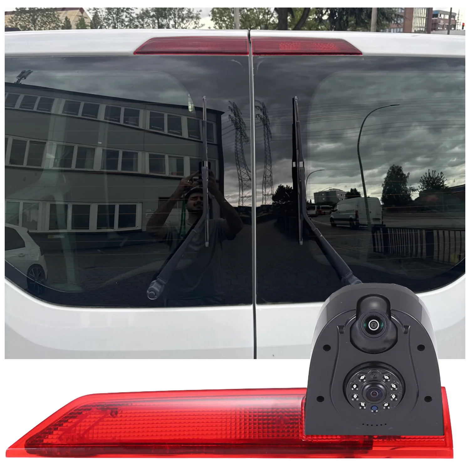 Double Rear View Camera Brake Light for Ford Transit Tourneo Custom V362 Bus Kasten F3 FY FZ MK8 2012/04-2023/12 Vehicle Accesso