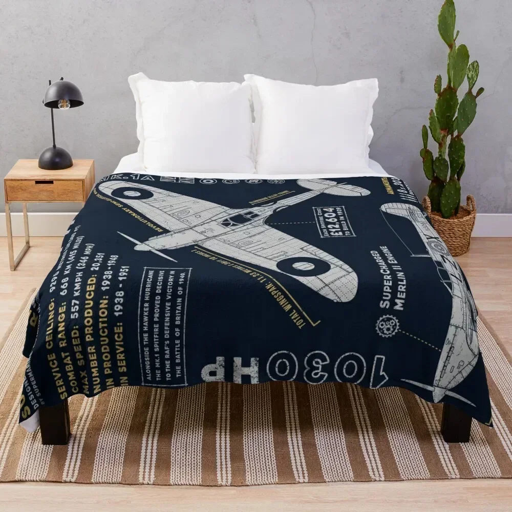 Spitfire Throw Blanket Quilt For Sofa Thin Blankets