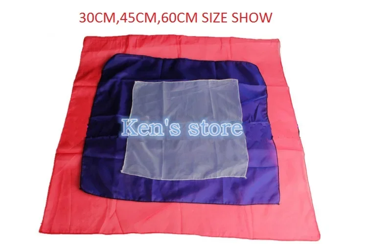 6pcs/lot Silk Scarf Magic Tricks Magician Scarves Close Up Stage Magic Props