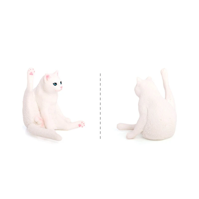 Simulated Lift-foot cat model pet cat desktop ornament kitten home decoration