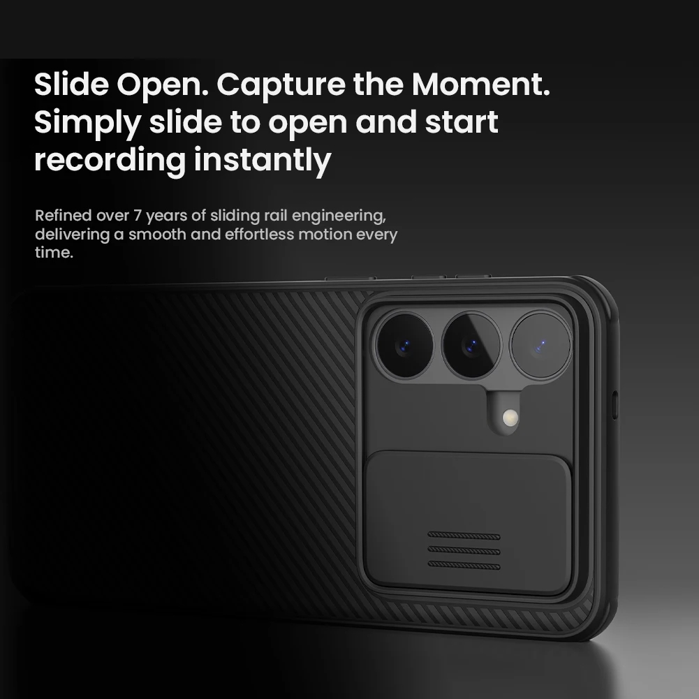 Nillkin for Samsung Galaxy S26 FE 5G Case CamShield Pro Camera Slide Lens Hard PC Protection Back Cover Phone Case