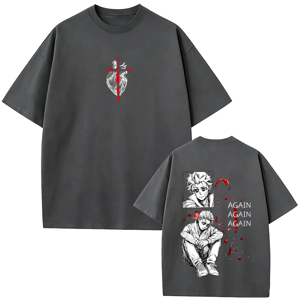 Anime Re:ZERO Starting Life in Another World Natsuki Subaru T Shirts Men Women Manga Harajuku T-shirt Male Casual Vintage Tshirt