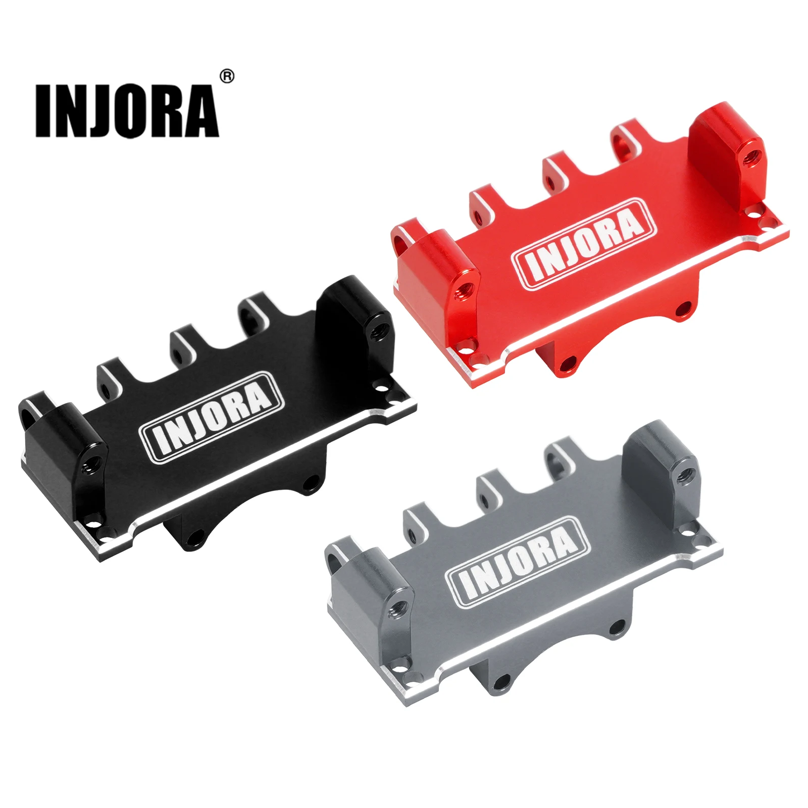 INJORA CNC Aluminum Adjustable Servo Mount For 1/24 RC Crawler Axial SCX24 Upgrade