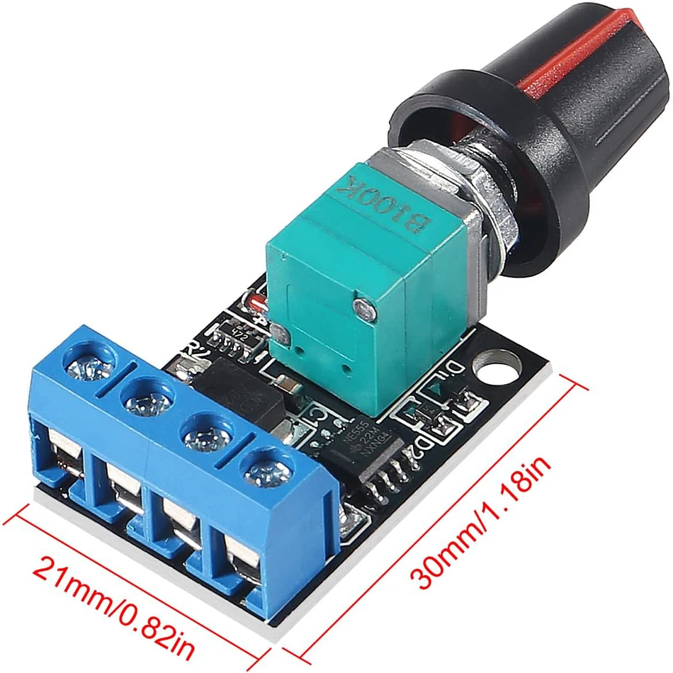 5V 12V 10A Voltage Regulator PWM DC Motor Speed Controller Governor Stepless Speed Regulator LED Dimmer Power Controller