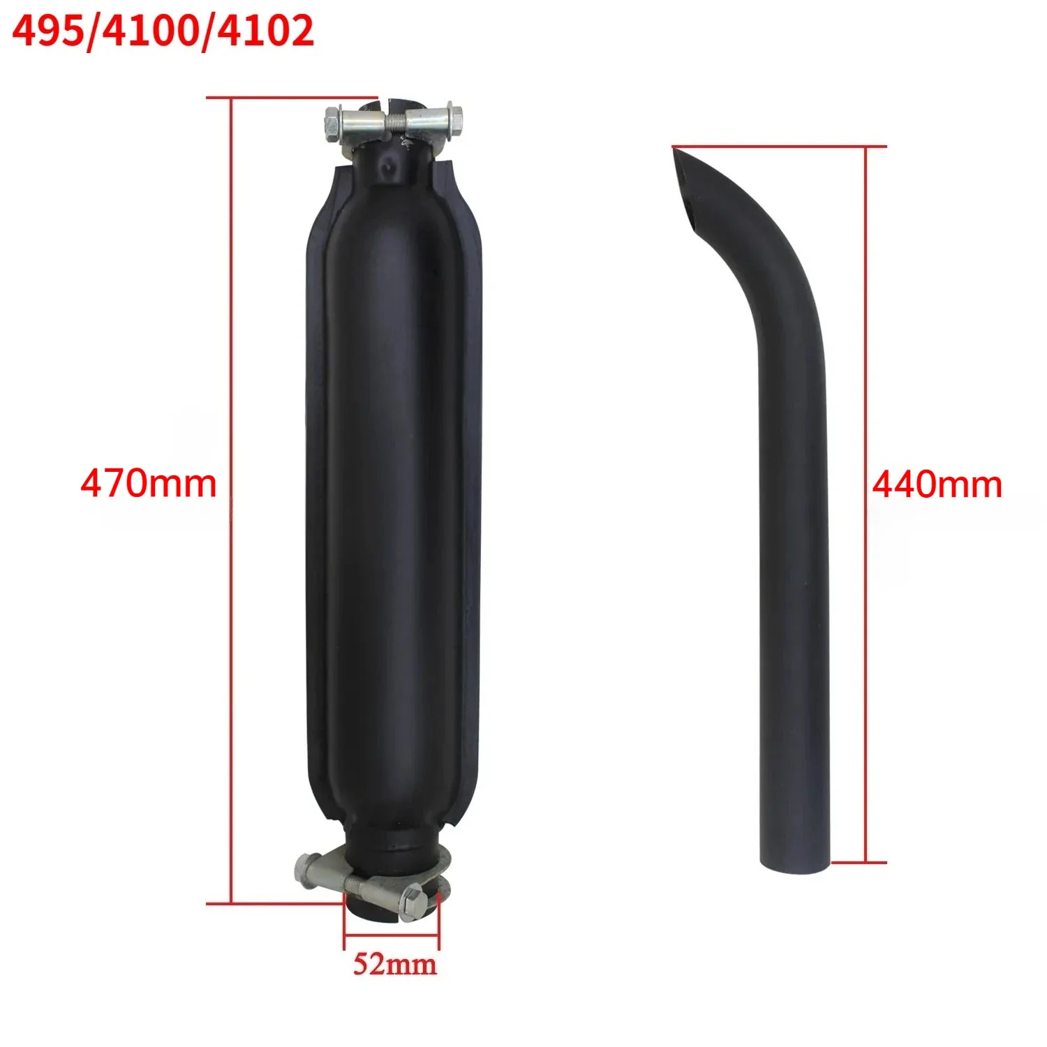 1PCS Diesel Engine Muffler diesel engine parts Generator set muffler Exhaust stack