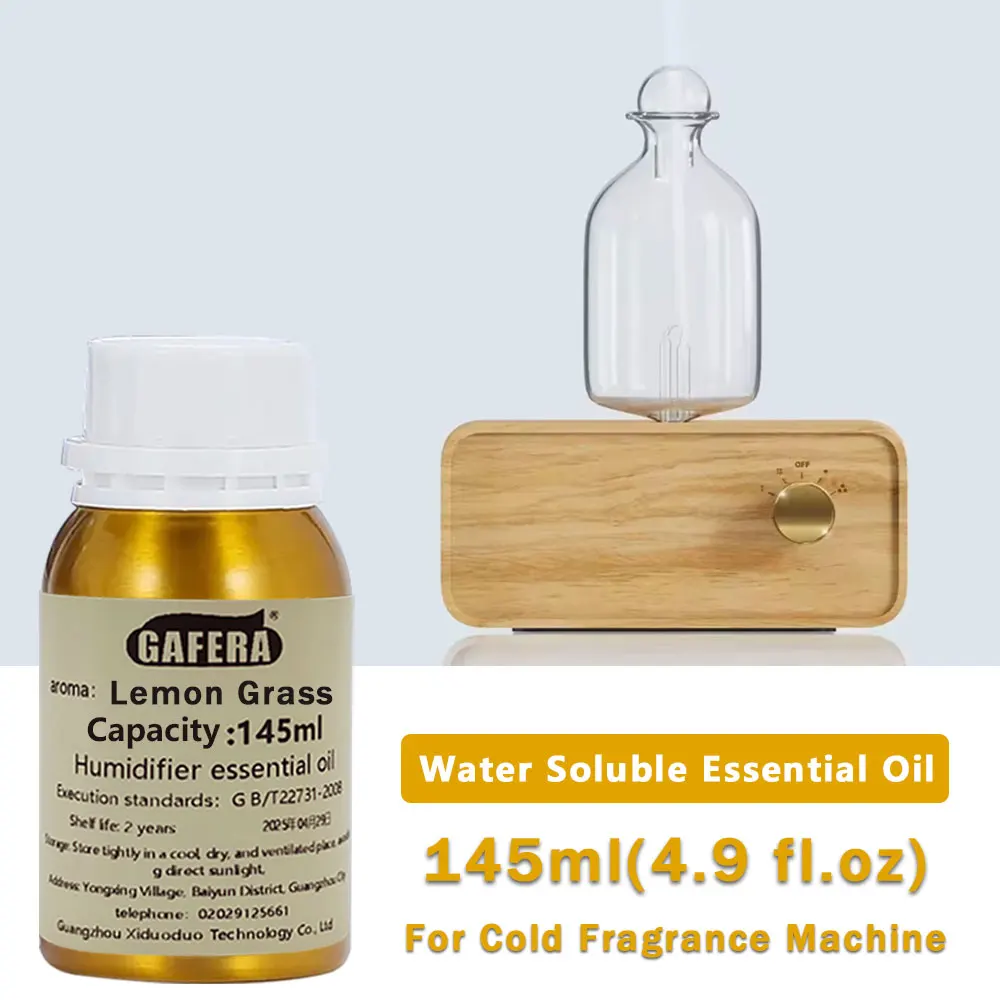 

GAFERA 145 мл (4,9 жидких унции) Эфирные масла лимонной травы/черного опоя — для приборов и увлажнителей холодного аромата/диффузора из диатомовой грязи