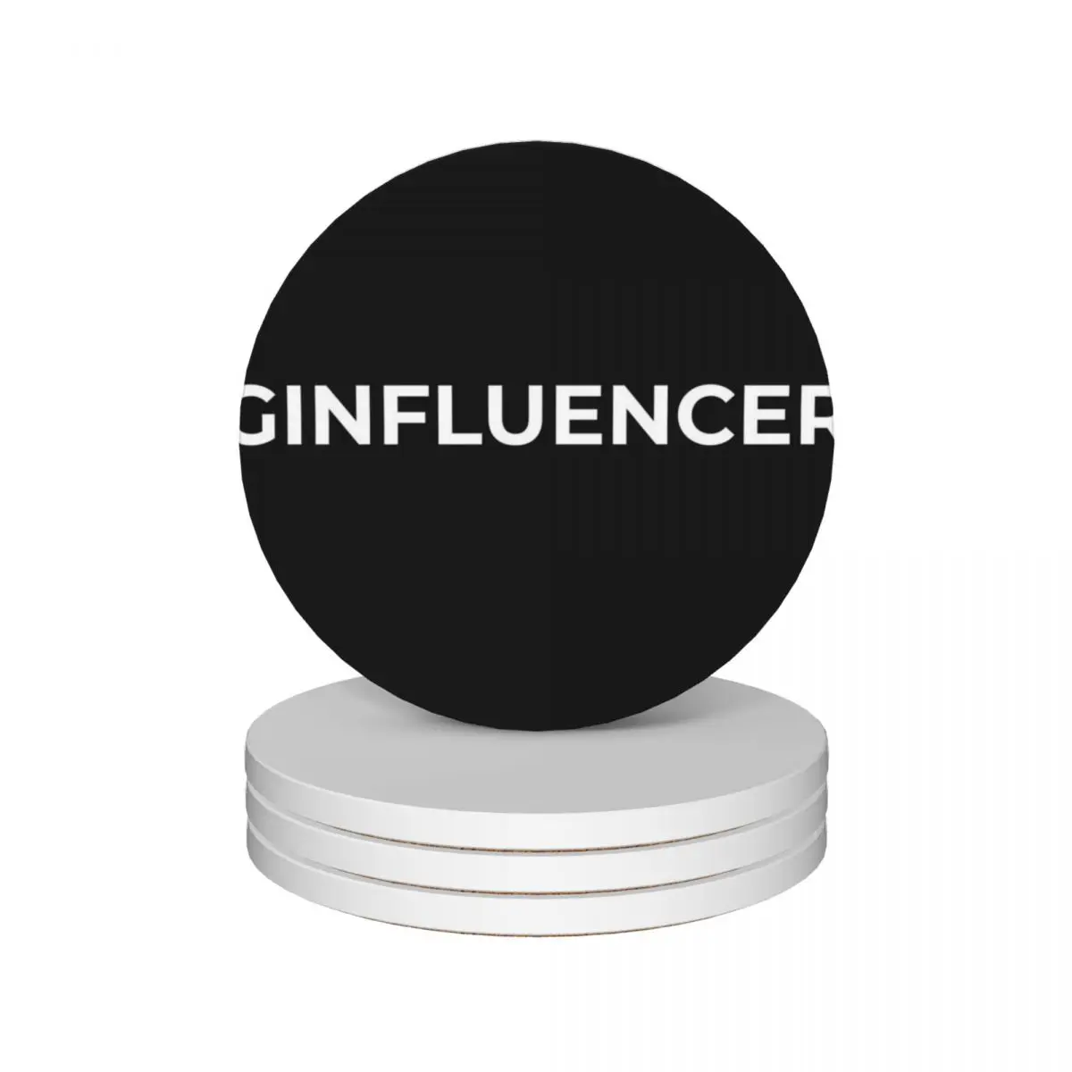 

GINFLUENCER Ceramic Coasters (Set of 4) for table pot christmas tea Coasters