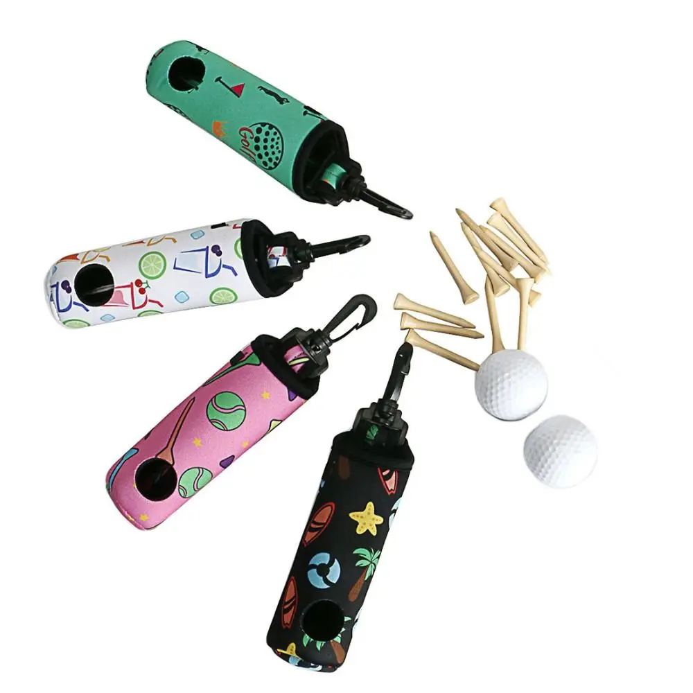 

Поясная сумка с вращающейся пряжкой, материал для дайвинга в виде мяча для гольфа, с цифровым принтом, может вместить 3 мяча, аксессуары для мини-гольфа