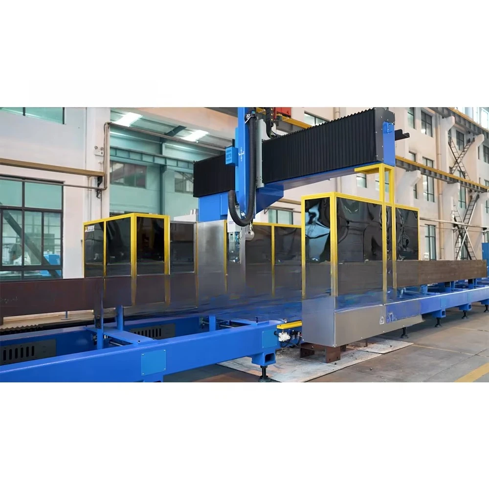 Fiber Multifunction CNC Plasma Cutting and Drilling Machine for Steel Flange