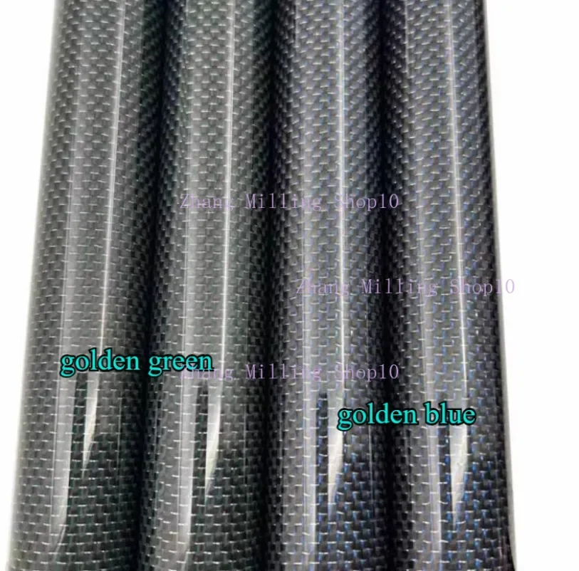 3K Colorful Full Carbon Fiber Tube 1000mm In Red Orange Blue Green Silver And Purple For RC Underwater Drones, Bike,Tripods