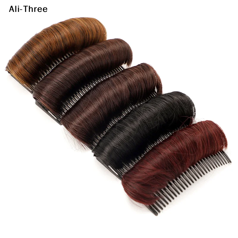1PCS Invisible Fluffy Hair Pad For Female Hot Sale Wig Cushion Stable Comfortable High Temperature Fiber Insert Comb