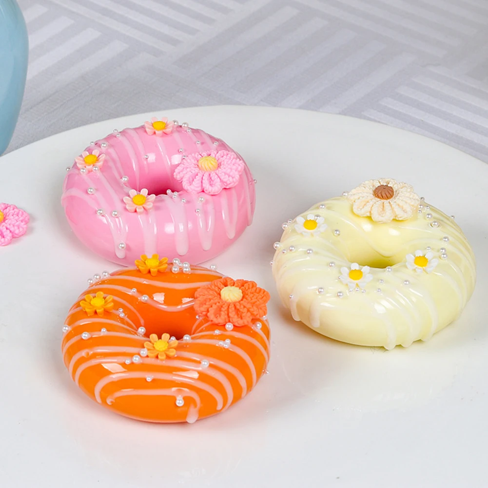 Artificial Donuts Model Simulation PVC Donut Bread Food Chocolate Cake Roll Photography Decoration Props For DIY Craft Shop