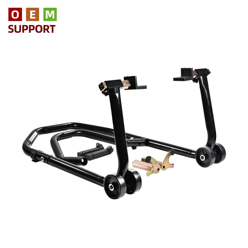 KARLION KM-U4413 Motorcycle Paddock Lift Stand-Front/Rear Wheel Support Tool Metal Construction Light Duty 500KG CE Certified
