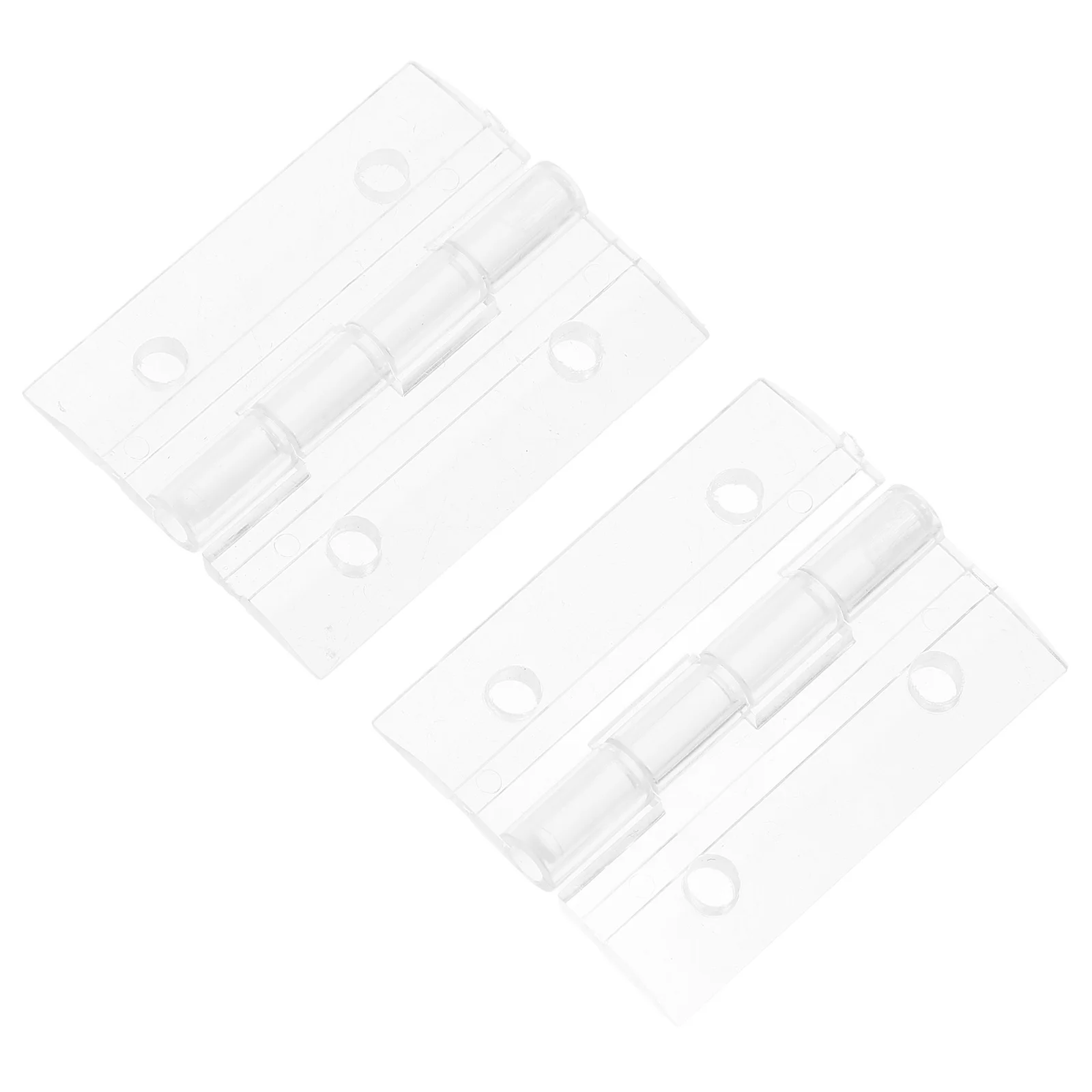 

2 set 2 Sets Clear Folding Hinges Acrylic Transparent Hinge For Cabinet Box Crafts Furniture Piano Hinge Small Decorative Hinges