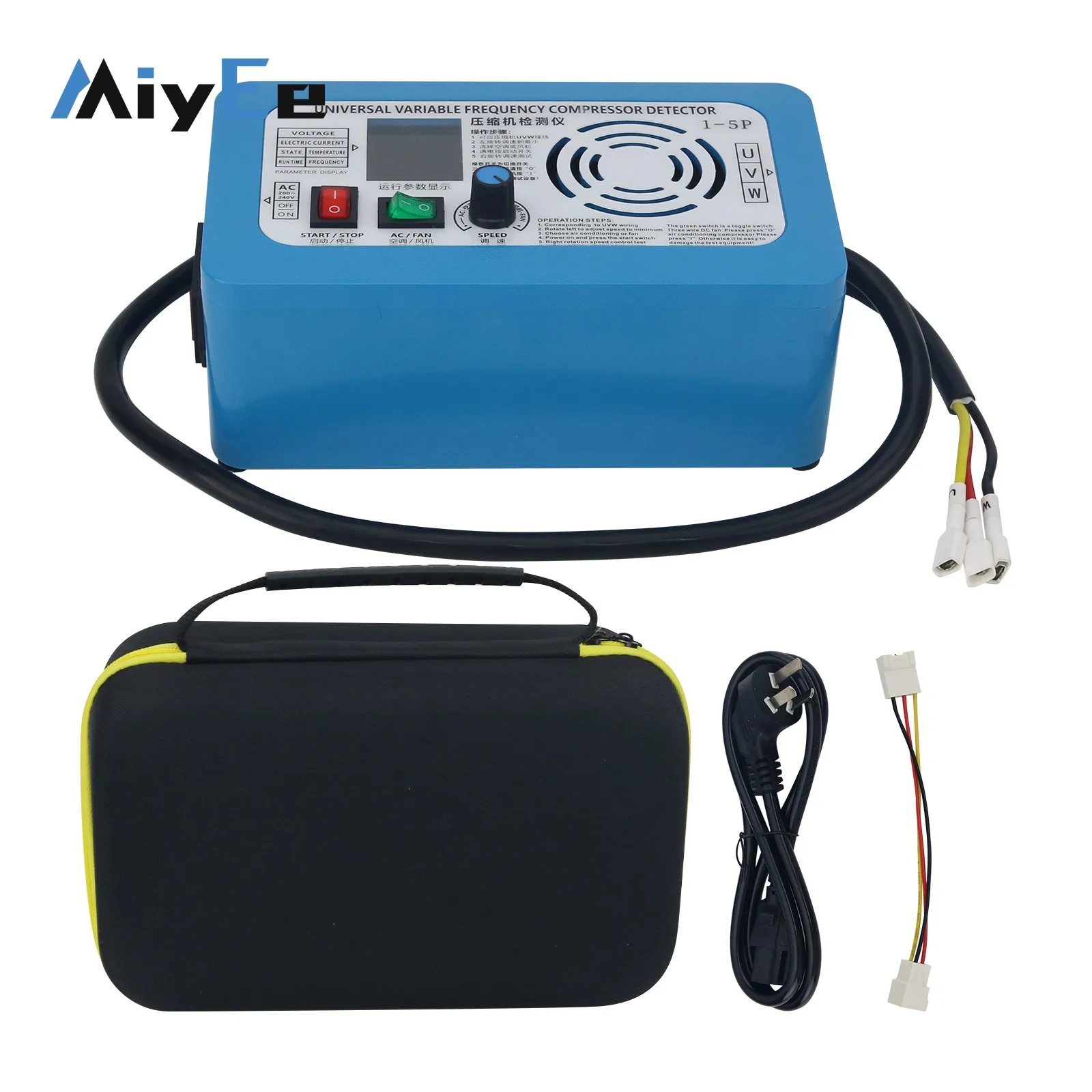 Detector de compresor de aire acondicionado de conversión de frecuencia 220V AC200-240V con pantalla a color