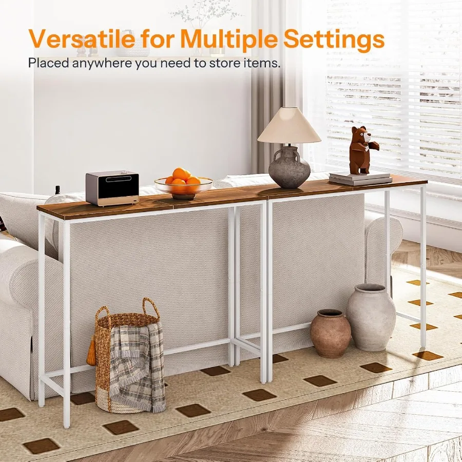 طاولة وحدة التحكم الضيقة 29.5 طاولة مدخل صغيرة رقيقة طاولة أريكة طاولة جانبية عرض الجدول لغرفة النوم المدخل غرفة المعيشة بهو ث #5