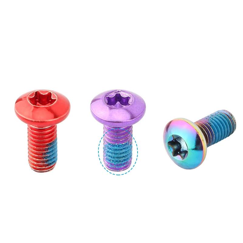 MTB Bremsscheibe Befestigungsschraube 12PCS T25 Farbe Legierung Stahl Scheibenbremse Schraube Fahrradzubehör – Detail 4