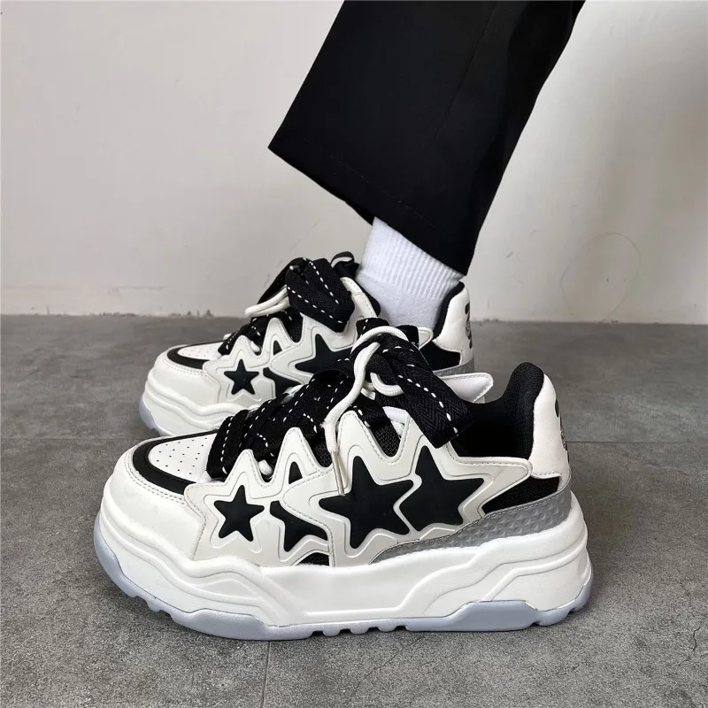 2024 New Autumn and Winter New Platform Height Increasing Comfortable Versatile Couple Casual Shoes