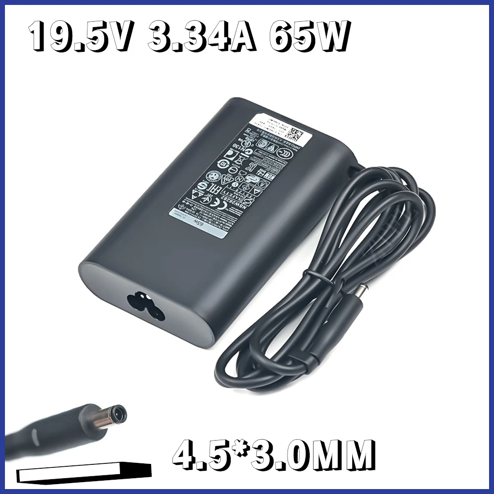 19.5V 3.34A 65W 4.5*3.0MM Laptop Ac Adapter Charger For Dell Inspiron 15 5585 3501 5579 5575 5593 5567 5570 7580 5594 7560 5591