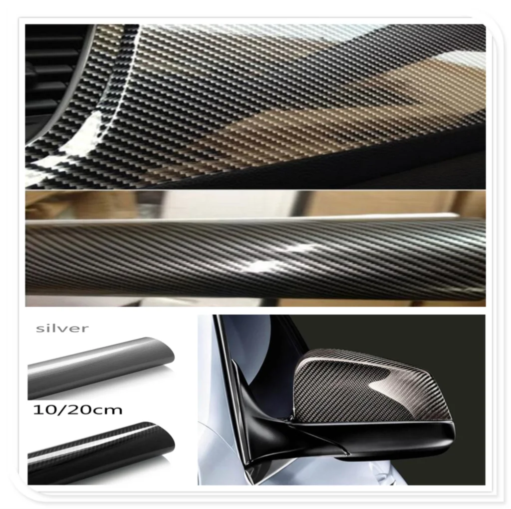 5D High Glossy Carbon Fiber Vinyl Film Car Styling Wrap Accessories For Lexus IS350 GS430 RX400h RX330 IS250 