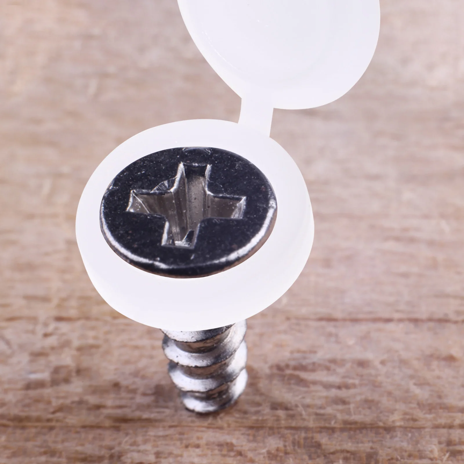 

100pcs Cap Plastic Folding Screw Cover Cap Covers Waterproof Decorative Furniture Snap Washer Bolt Hinge Fold Screws