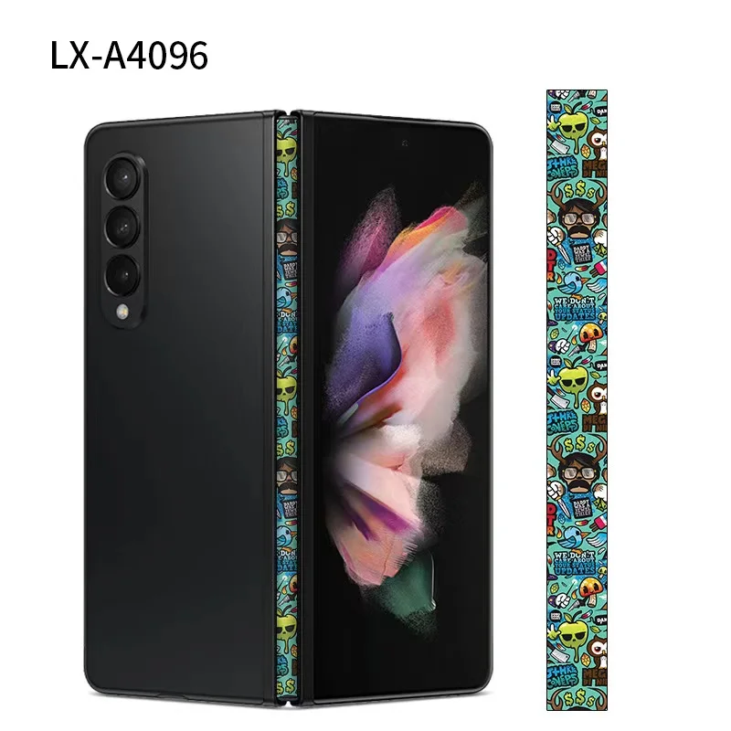 3M Colorful Hinge Skin for Samsung Galaxy Z Fold 4 3 2 5G Side Protector Film Cover Camo Border Wrap Protection Sticker