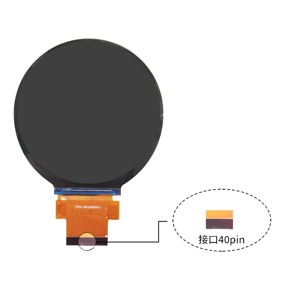 2.8 Inch TFT LCD Modules IPS Round Display 480*480 MIPI Interface with Touch 40PIN