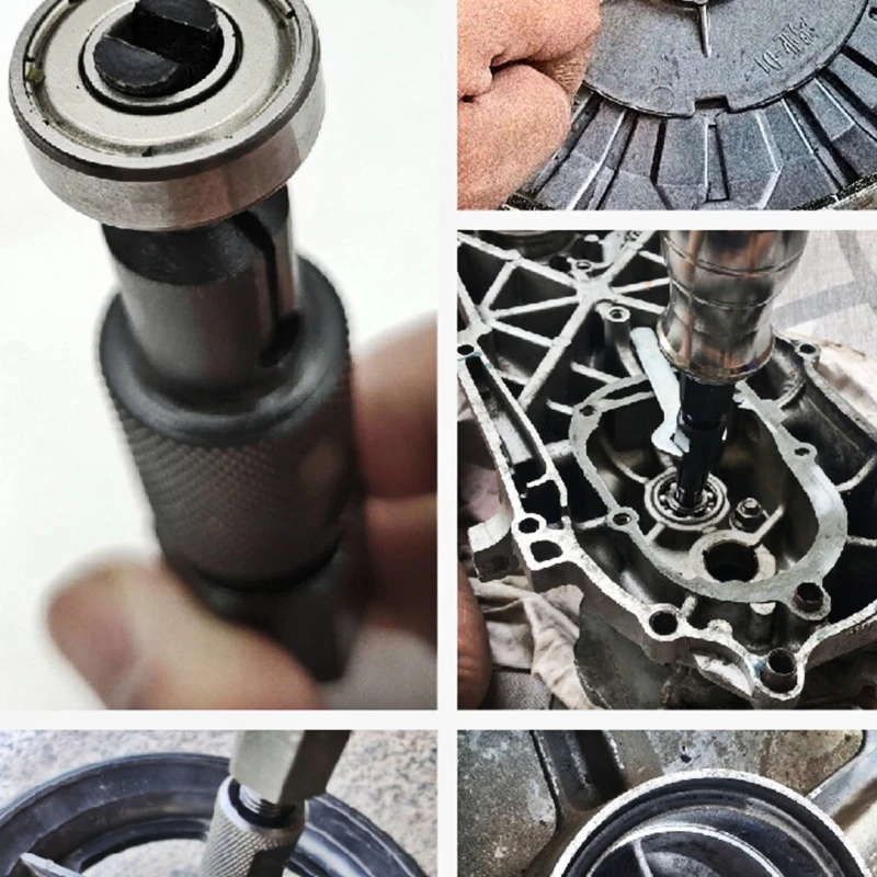 Upgrade 1 Set 8-32mm Blind Hole Bearing Puller Remover Slide Hammer with 45# Steel Mirror Plating for Precision Maintenance
