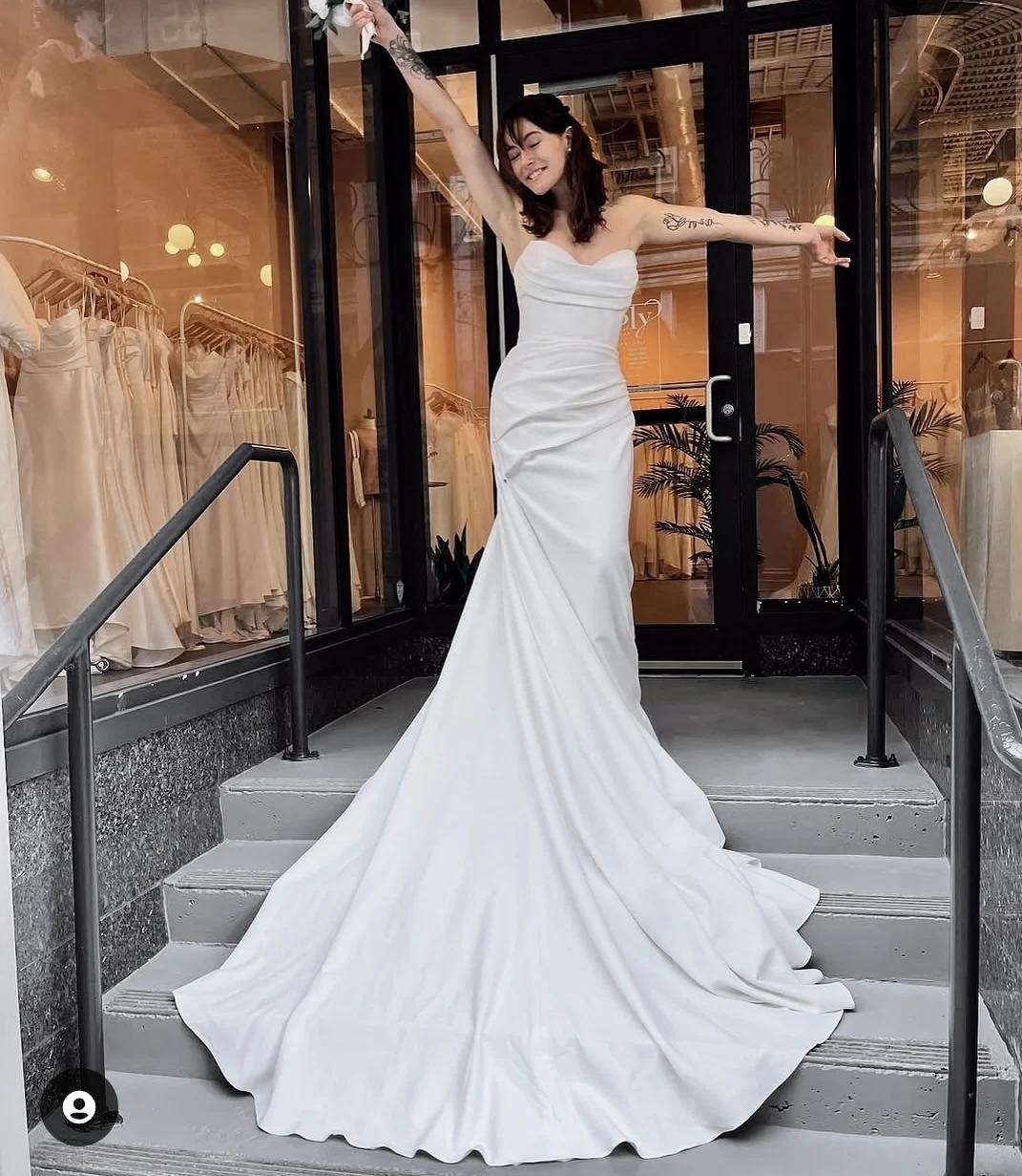 

Wedding Dress for Women 2025 Sweetheart Side Slit Mermaid Simple Elegant Soft Satin Pleat Simple Bridal Gowns vestidos de novia