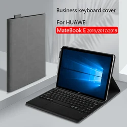 Business Keyboard Case For HUAWEI MateBook E 12 Inch 2019 2017 2015 PAK-AL09 BL-W09 W19 HZ-W19 W29 Touchpad Keyboard Stand Shell