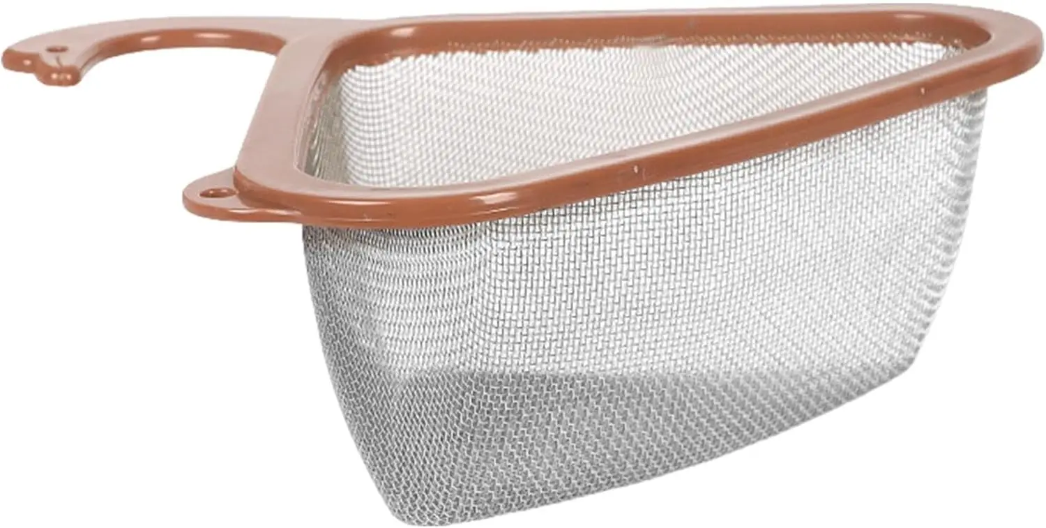 

Sink Basket For Kitchen, Stainless Steel Kitchen Triangular Sink Filter, Multifunctional Triangular Drain Shelf For Quick Draini