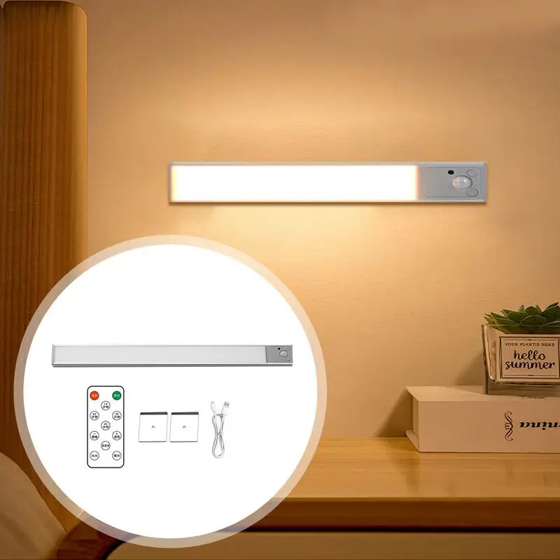 Led Lights For Under Cabinet LED Cabinet Lighting For Under Counter USB Rechargeable Motion Sensor Closet Light Magnetic Light