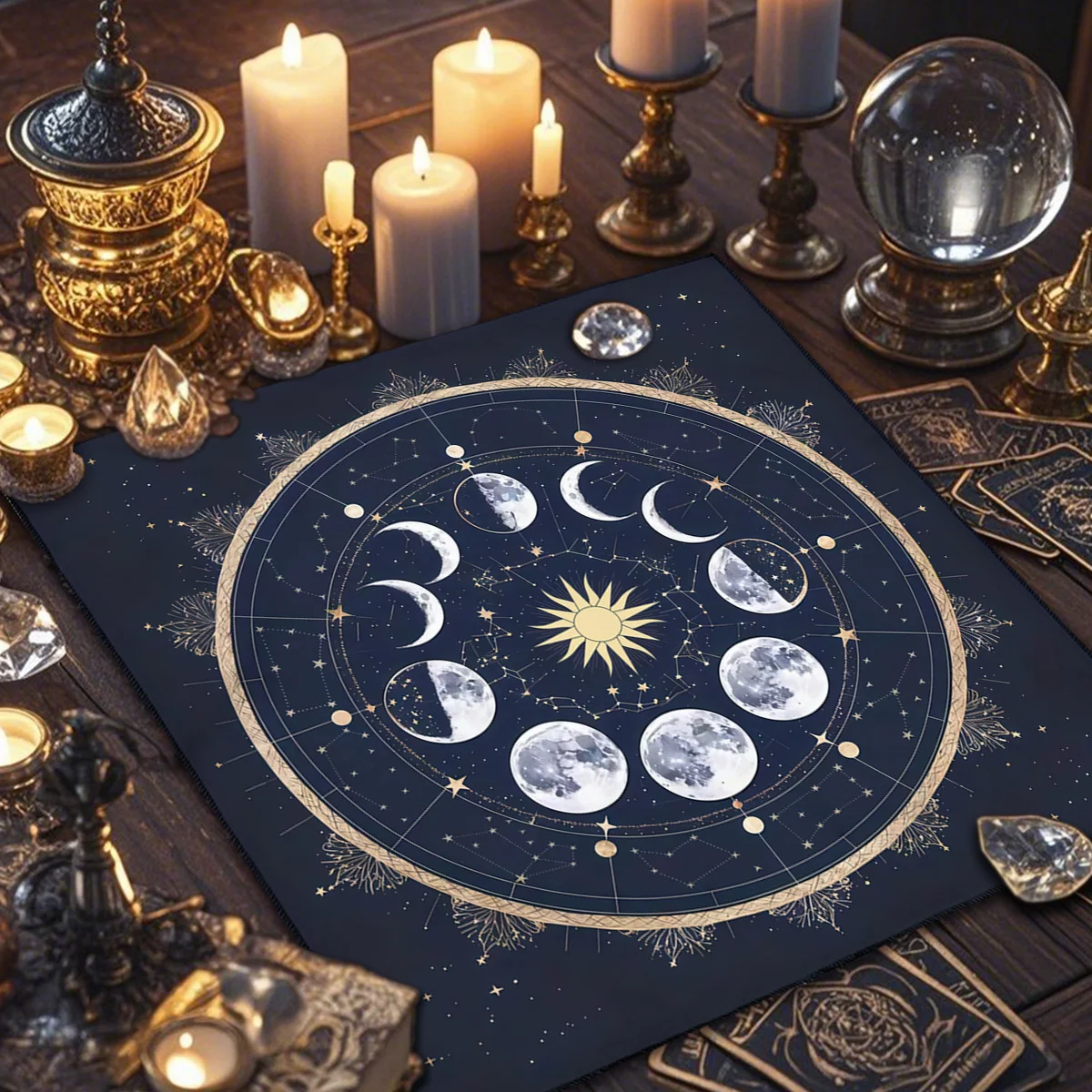 12 Zodiac Creative Tablecloths Tarot Tablecloth Tarot Enthusiasts Use It For Divination Rituals Party Event Decoration