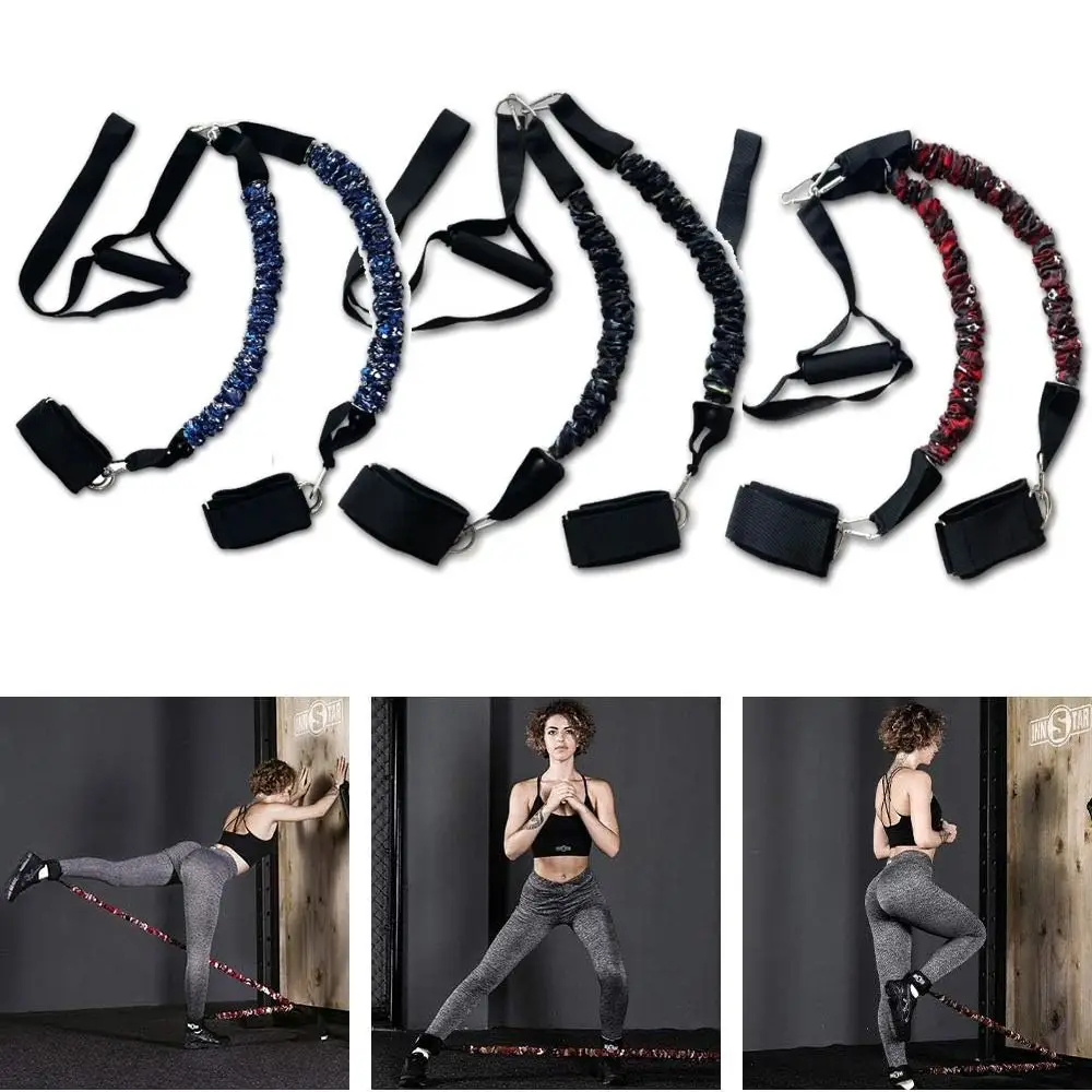 Strengthen Booty Training Resistance Band Butt Lift Adjustable Hip Strengthen Pull Rope Double D-Ring Fastener Tape Design