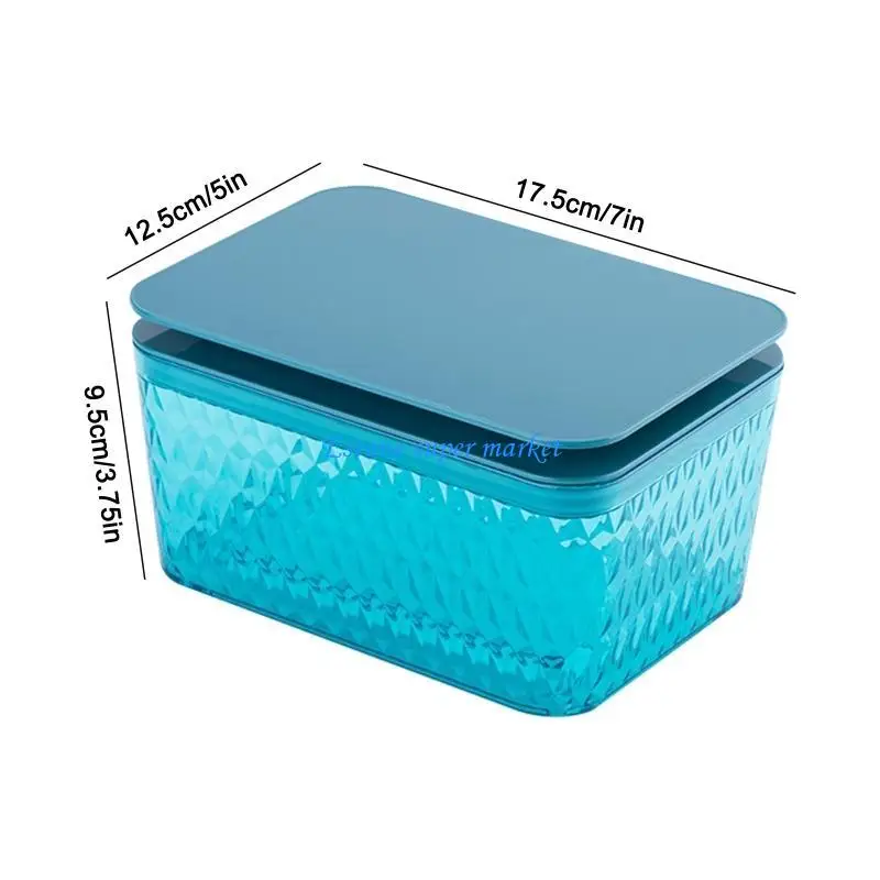 090B Non-Slip Wipes Dispenser Tissue for Case with Moisture Seal Ring Secure Lid Dustproof Wipes Holder Napkin Container