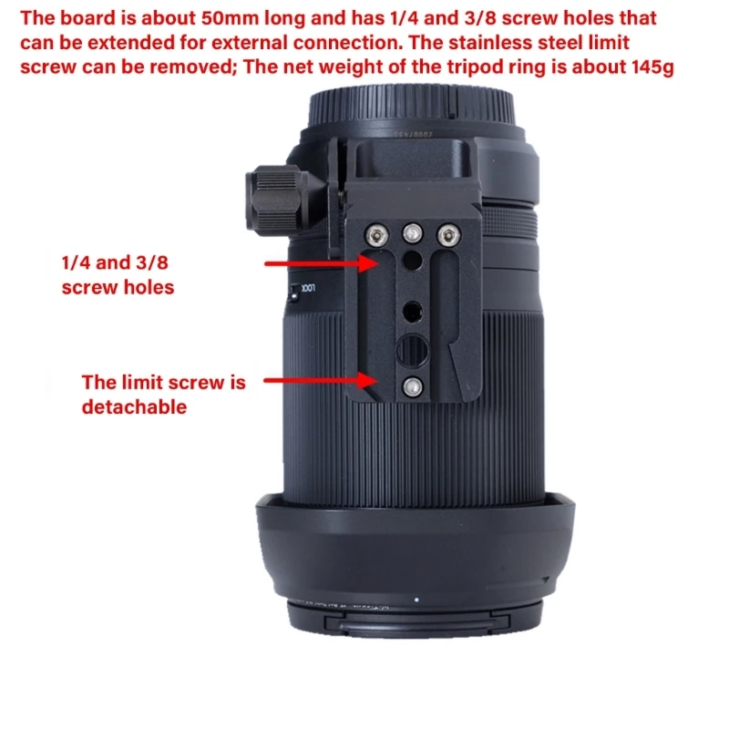 

IS-Z2840 Machined Tripod Collar for Z 28-400mm And Z 70-180mm Lenses Features Vertical Photography Support F19E