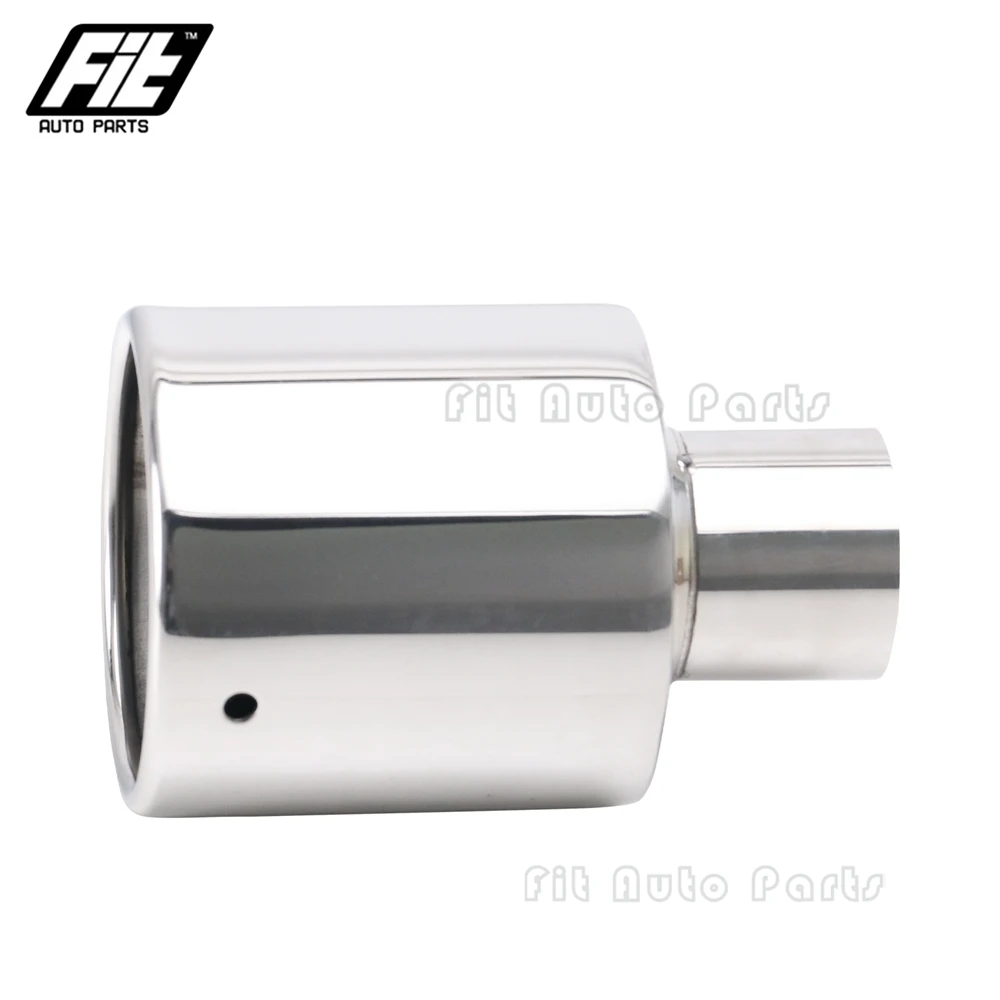 

Stainless Steel Chrome Exhaust End Tip Interface 51mm/76mm Universal Round Muffler Tail Pipe