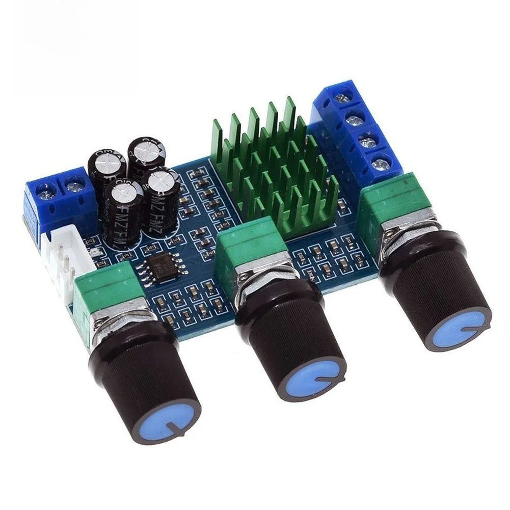 For TPA3116D2 Dual Channel Digital Audio Board 80W x 2 With Bass Treble Control Knobs High Efficiency Energy Saving