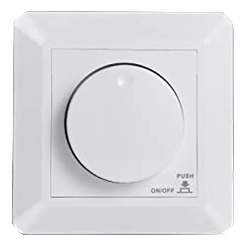 LED Dimmer Switch, Flush-Mounted Dimmer for Dimmable LED and Halogen, 5-300 W  Switch LED, Phase Control Dimmer