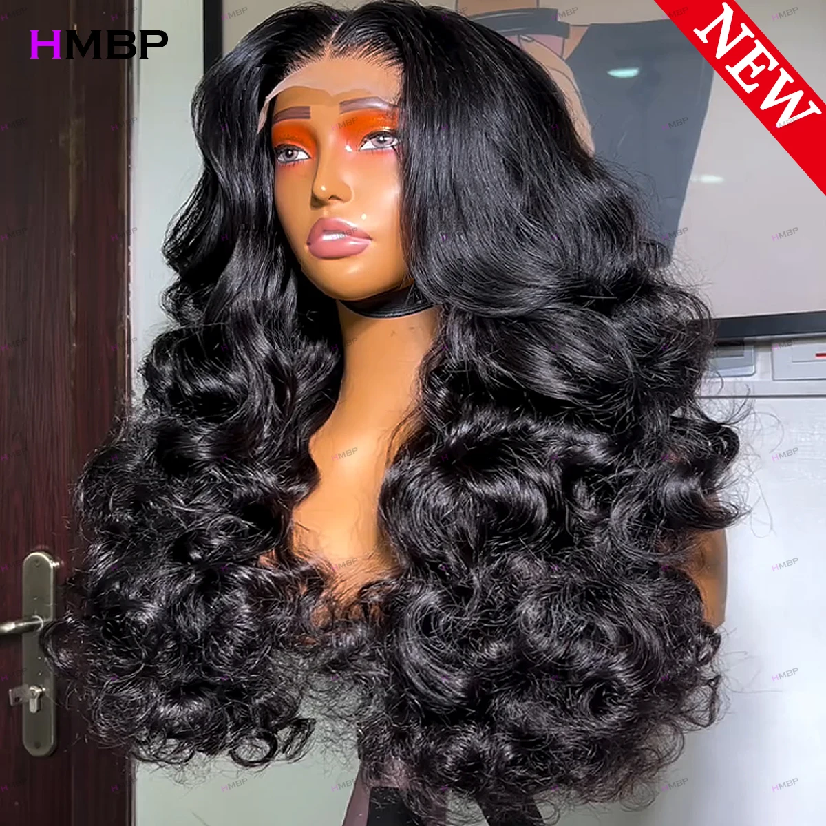 

Пышный кудрявый парик из натуральных волос с плотностью 450, HD-шнурок 360, без клея, готовый к использованию, с закрытием 4x4, предварительно выщипанный, 30-32 дюйма, для женщин