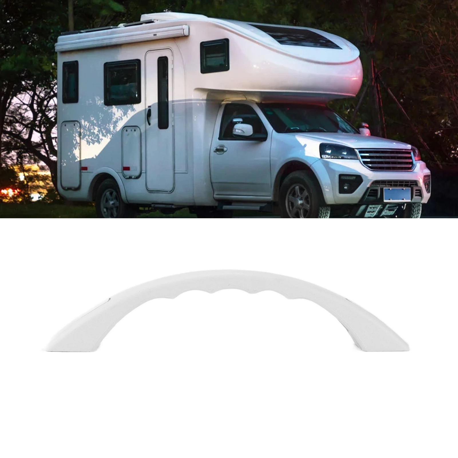 Polypropylene RV Trailer Boat Door Entry Handle Assist Anti-Slip Grab Bar with Metal Reinforcement for Easy Install