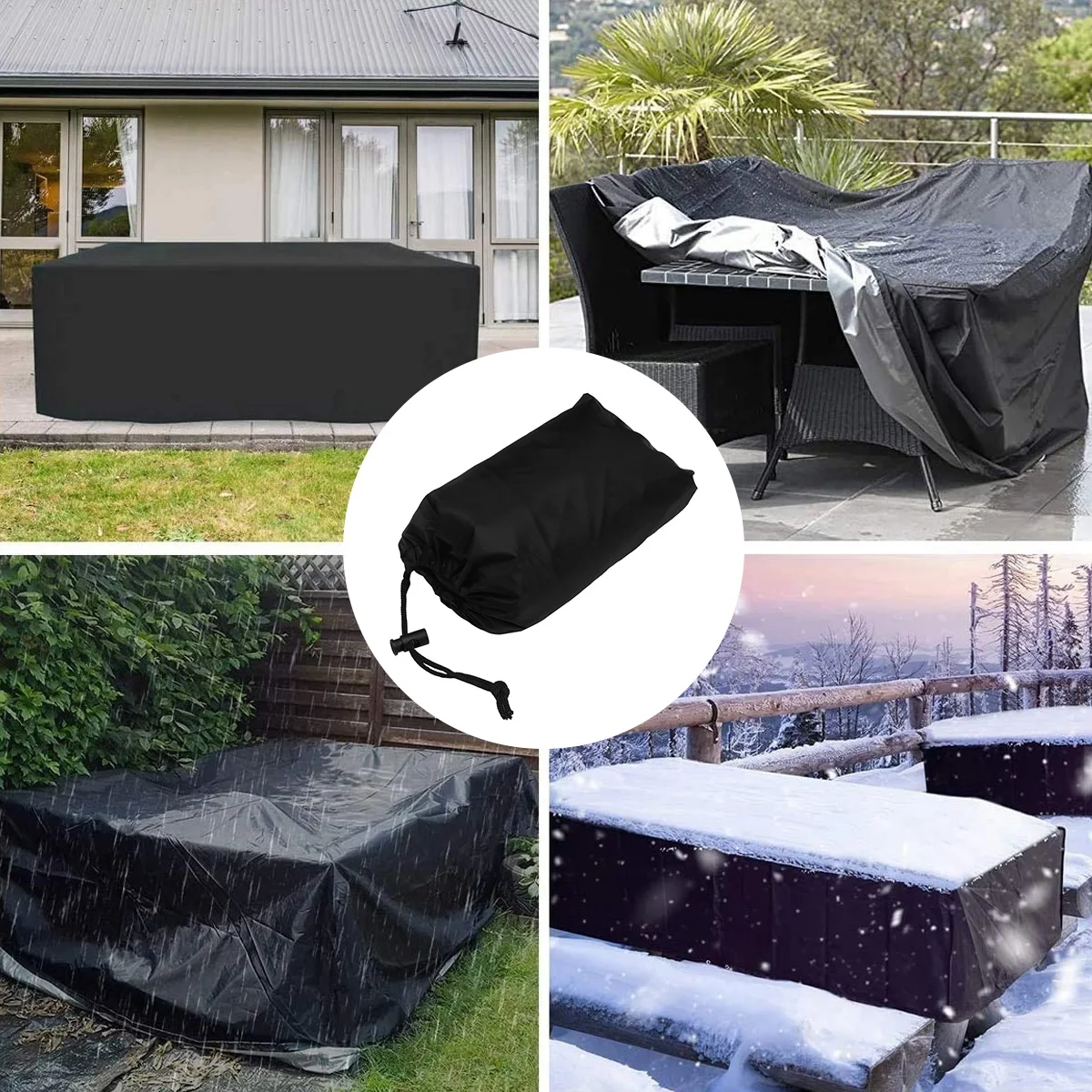 

Waterproof Storage Box Cover Outdoor Deck Trunk Protector Anti-Uv Rainproof Case Cover For Garden Patio Furniture Keep Dry