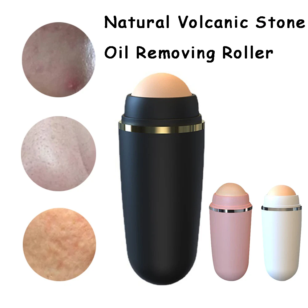 Face Oil Absorbing Roller Skin Care Tool Volcanic Stone Oil Absorber Washable Facial Oil Removing Care Skin Makeup Tool Facial