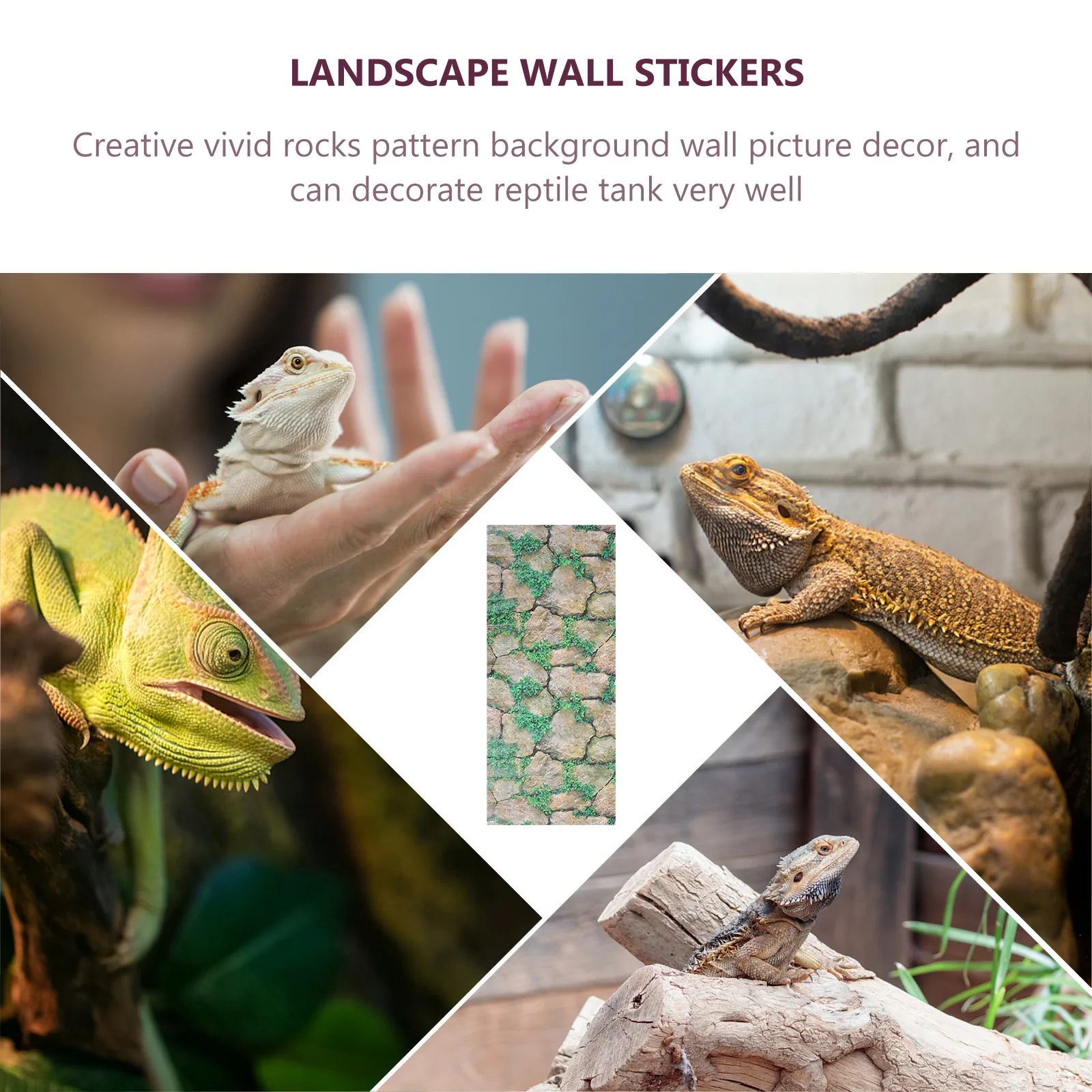 Reptile Tank Background Wallpaper Climbing Pet Paper For Reptile Tank Poster Background Rock Pattern Wallpaper Terrarium Tank